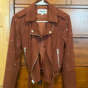 BB Dakota suede moto jacket